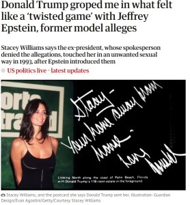 headline from The Guardian