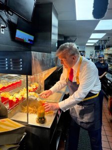 President Donald Trump at Mcdonalds
