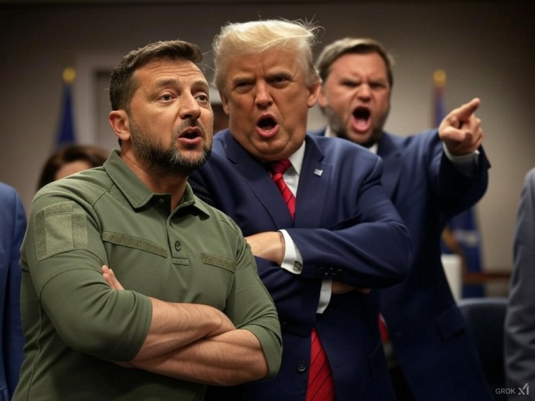 Trump and Vance with Zelensky