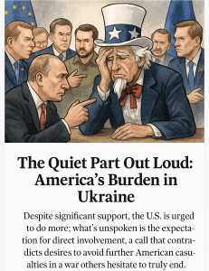 The Quiet Part Out Loud: America's Burden in Ukraine