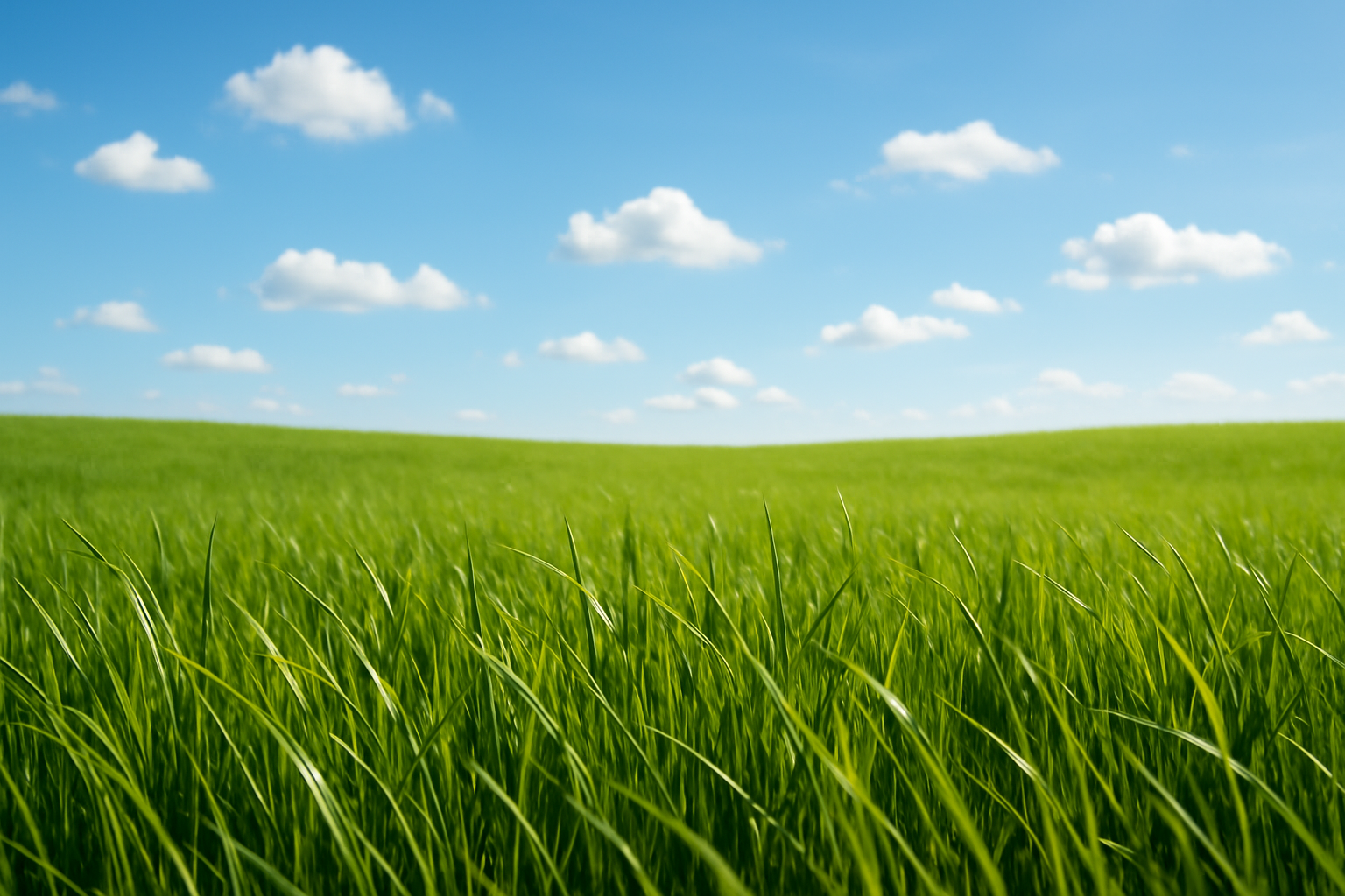 Serene close-up of lush green grass