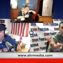 BZ joins the Sack Heads Radio Show in the SHR Media studio, seated in the corner during one of his first appearances.