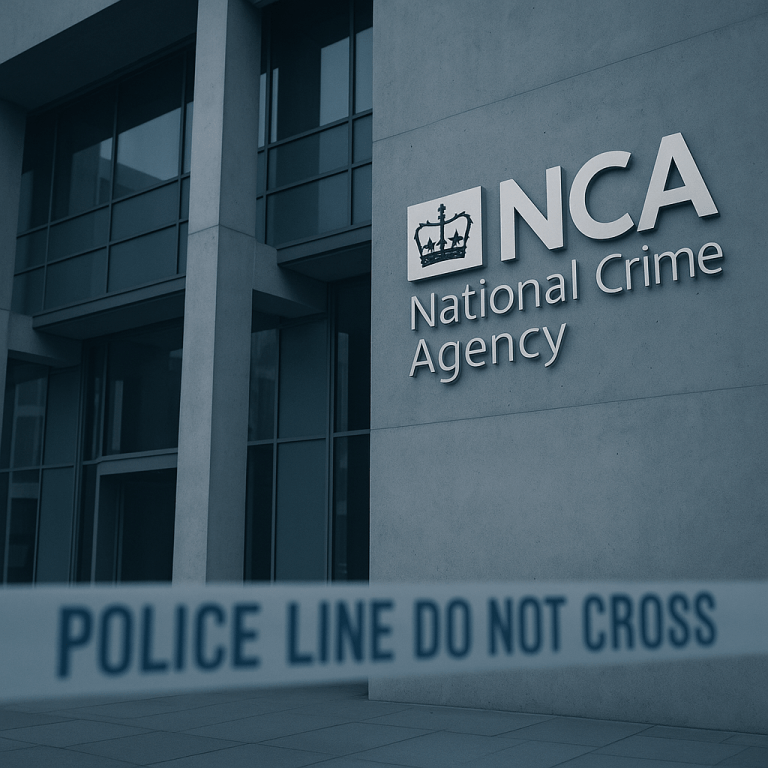 National Crime Agency headquarters in the UK as Operation Beaconport reopens grooming gang cases.