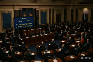 Senators vote on a bipartisan agreement to end the 40-day government shutdown inside the U.S. Capitol