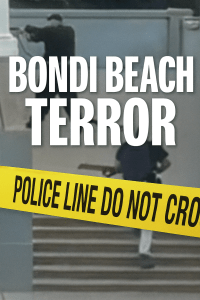 Armed suspects at Bondi Beach during terrorist attack targeting Jewish community event
