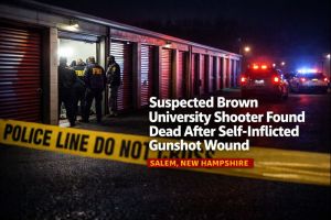 Police investigate scene in New Hampshire where suspected Brown University shooter was found dead
