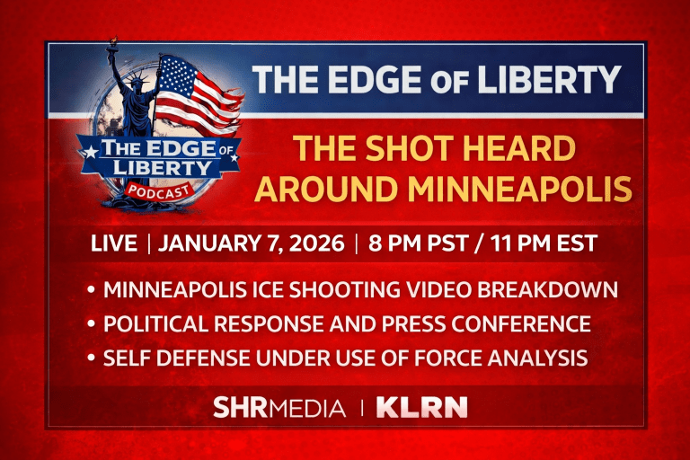 The Edge of Liberty live show card The Shot Heard Around Minneapolis January 7 2026