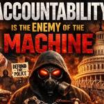 Reaver of Common Sense show graphic with the text “Accountability is the enemy of the machine” over a riot themed collage and the US Capitol.