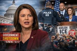 Democratic Rep. Angie Craig suggests shutting down the federal government to pressure Immigration and Customs Enforcement as U.S. Capitol looms