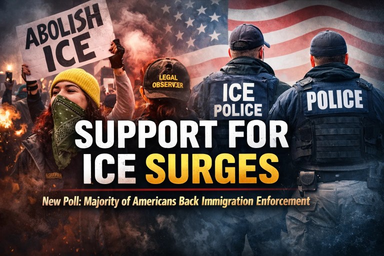 Majority of Americans support ICE enforcement as anti-ICE agitators lose public backing, according to new national poll