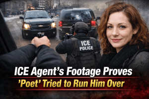 ICE agent body camera footage shows suspect vehicle advancing toward officer during Minneapolis enforcement encounter