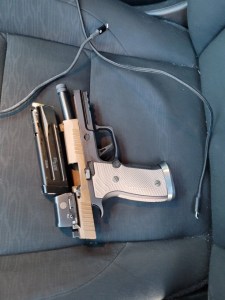 Alleged firearm and magazines recovered after a federal agent involved shooting in Minneapolis