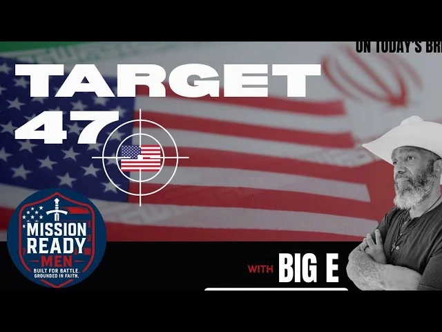Target 47 Mission Ready Men show graphic with US flag crosshair logo and Big E