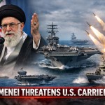 Iran Supreme Leader Ali Khamenei threatens U.S. aircraft carriers as American naval strike groups operate in the Middle East