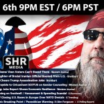 SHR Media Reaver of Common Sense live show April 6 2026 featuring Jersey Joe with political topics and American flag background