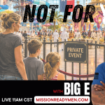 A cinematic illustration of an American family standing behind a gated “Private Event” barrier inside a large Texas indoor water park while a brightly lit cultural celebration takes place beyond the fence.